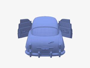 4 Door Hudson Hornet with interior v2 3D 模型