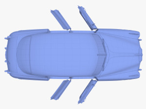4 Door Hudson Hornet with interior v2 3D 模型
