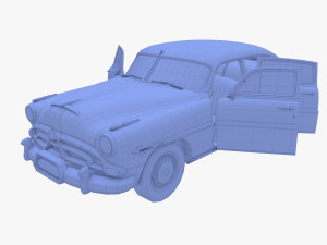 4 Door Hudson Hornet with interior v2 3D 模型