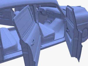 4 Door Hudson Hornet with interior v2 3D 模型