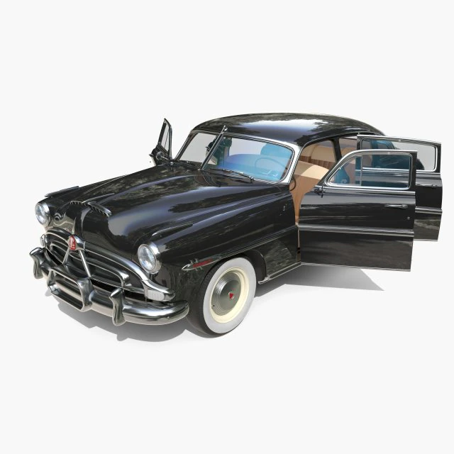 4 Kapılı Hudson Hornet iç v3 ile 3D Model .c4d .max .obj .3ds .fbx .stl .blend