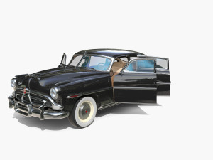 4 Door Hudson Hornet with interior v3 Modèle 3D
