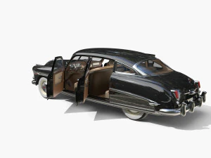 4 Kapılı Hudson Hornet i&ccedil; v3 ile 3D Model