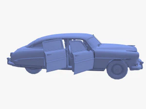 4 Kapılı Hudson Hornet i&ccedil; v3 ile 3D Model