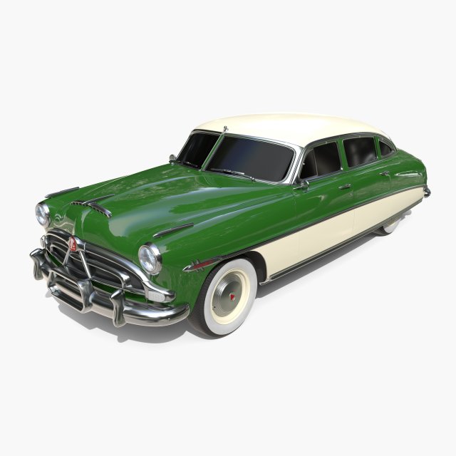 4 Door Hudson Hornet v1 3D 模型 .c4d .max .obj .3ds .fbx .stl .blend 