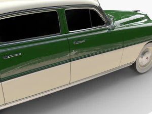 4-дверный Хадсон Хорнет v1 3D Модель