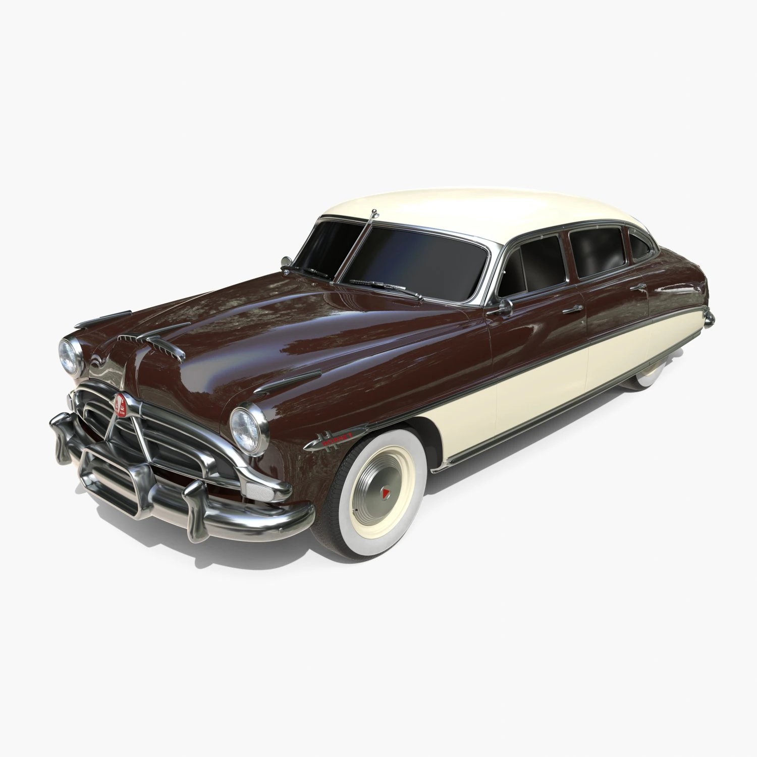 4 Door Hudson Hornet v2 3D Model .c4d .max .obj .3ds .fbx .stl .blend 