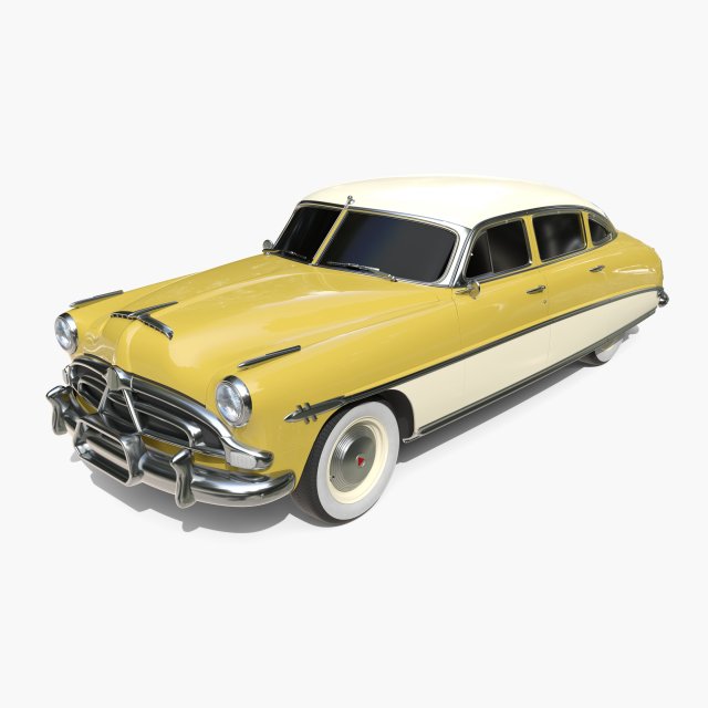 Generic 50s sedan 3D Модель .c4d .max .obj .3ds .fbx .stl .blend 