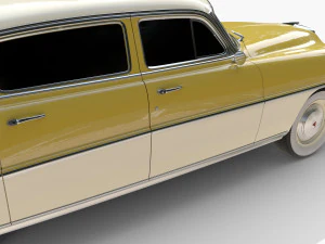 Универсальный седан 50-х годов 3D Модель