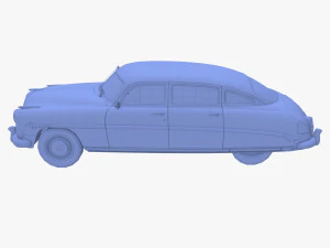 Универсальный седан 50-х годов 3D Модель
