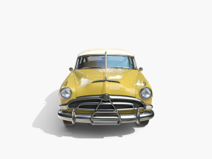 Generic 50s sedan with interior 3D Модель