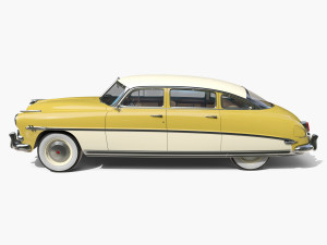 Generic 50s sedan with interior 3D Модель