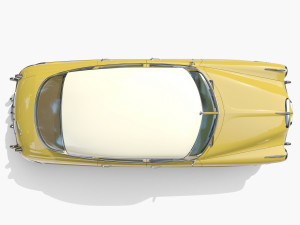 Generic 50s sedan with interior 3D Модель