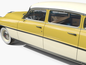 Generic 50s sedan with interior 3D Модель