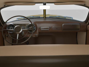 Универсальный седан 50-х годов с салоном 3D Модель