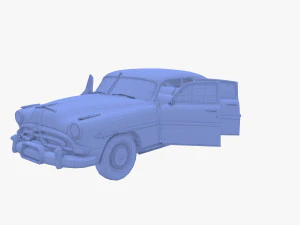 Универсальный седан 50-х годов с салоном 3D Модель