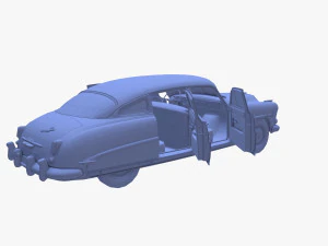 Универсальный седан 50-х годов с салоном 3D Модель