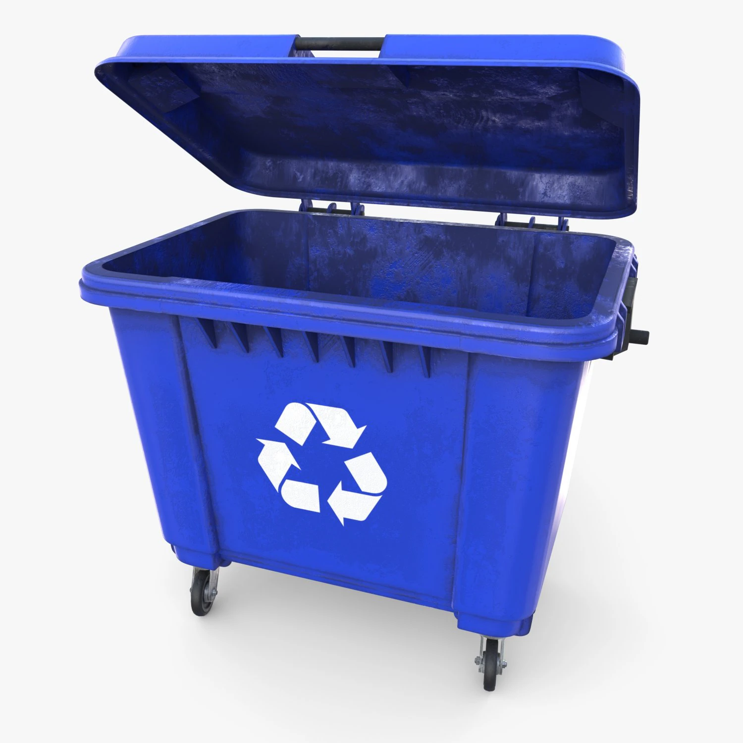 Dumpster v2 weathered 3D Model .c4d .max .obj .3ds .fbx .stl .blend