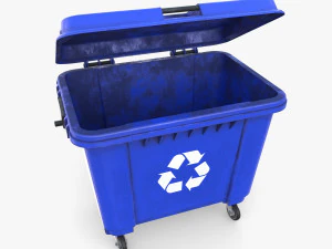 Dumpster v2 weathered 3D Model