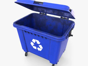Dumpster v2 weathered 3D Model