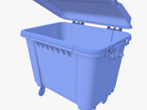 Dumpster v2 weathered 3D Model