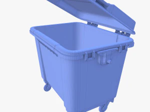 Dumpster v2 weathered 3D Model