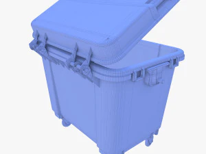Dumpster v2 weathered 3D Model