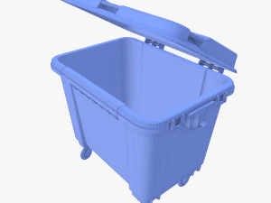 Dumpster v2 weathered 3D Model