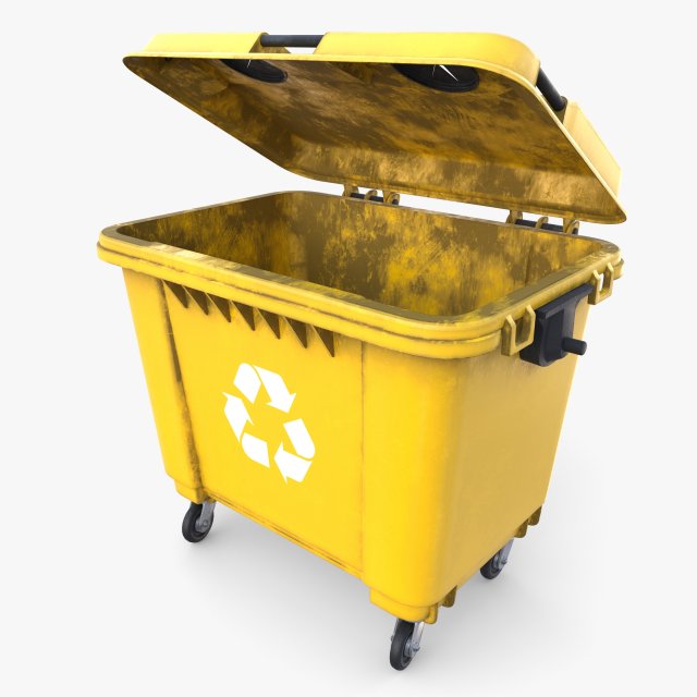 Dumpster v3 weathered 3D-Modell .c4d .max .obj .3ds .fbx .stl .blend 
