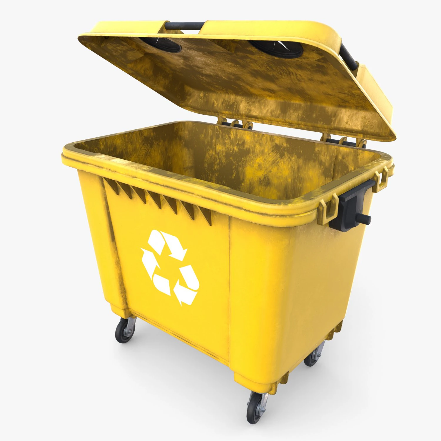 Dumpster v3 weathered 3D Model .c4d .max .obj .3ds .fbx .stl .blend 