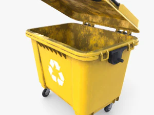Dumpster v3 weathered 3D Model