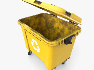 Dumpster v3 weathered 3D Model