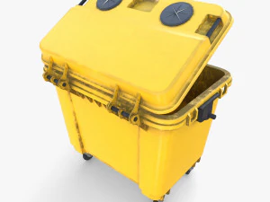 Dumpster v3 weathered 3D Model
