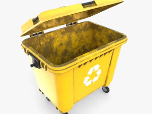 Dumpster v3 weathered 3D Model