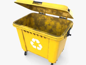 Dumpster v3 weathered 3D Model