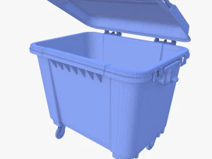 Dumpster v3 weathered 3D Model