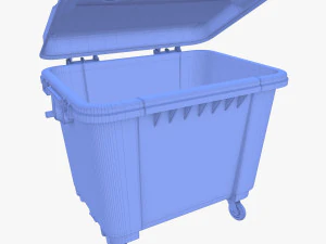 Dumpster v3 weathered 3D Model
