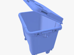 Dumpster v3 weathered 3D Model