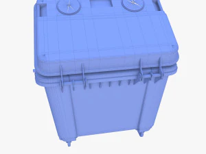 Dumpster v3 weathered 3D Model