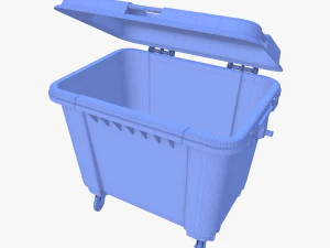 Dumpster v3 weathered 3D Model