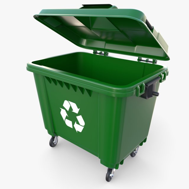 Dumpster v4 3D Модель .c4d .max .obj .3ds .fbx .stl .blend 