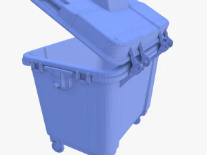 M&uuml;llcontainer v4 3D Modell
