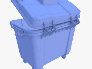 M&uuml;llcontainer v4 3D Modell
