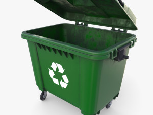 Dumpster v4 weathered 3D Model