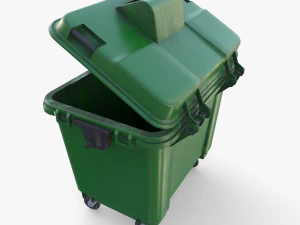 Dumpster v4 weathered 3D Model