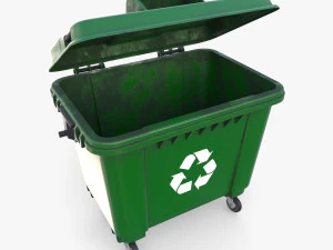 Dumpster v4 weathered 3D Model