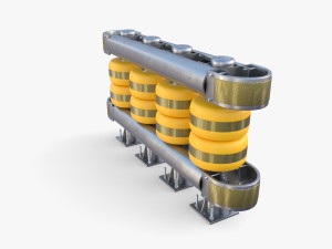 Tileable rolling barrier v1 3D Модель