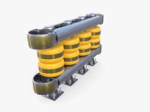 Tileable rolling barrier v1 3D Модель