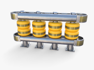 Tileable rolling barrier v1 3D Модель
