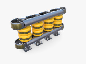 Tileable rolling barrier v1 3D Модель